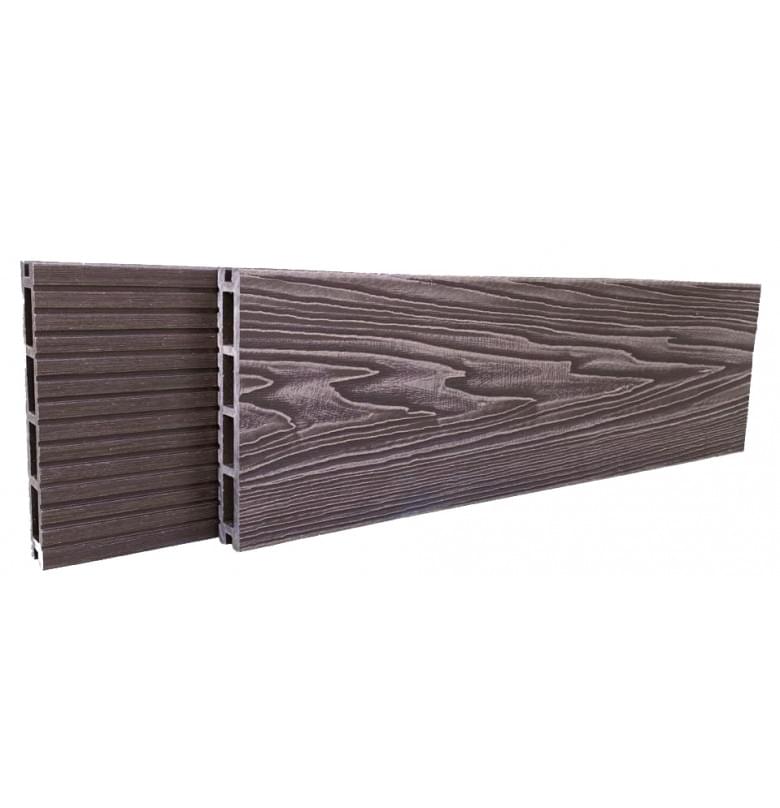 Террасная доска из ДПК Best Decking Comfort 3D Тиснение/Вельвет, цвет Венге 6 пог.м.